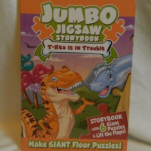 Dinosaur Jumbo Jigsaw Storybook 6 puzzles